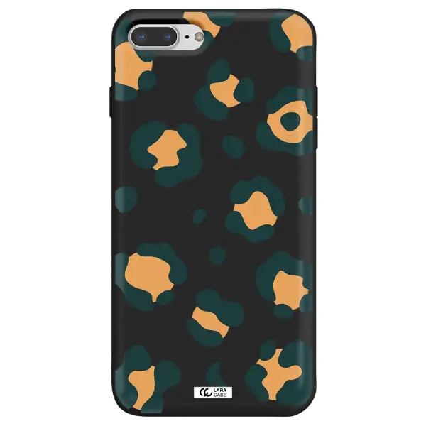 Toon Leopard Apple iPhone 8 plus Silicone black Case