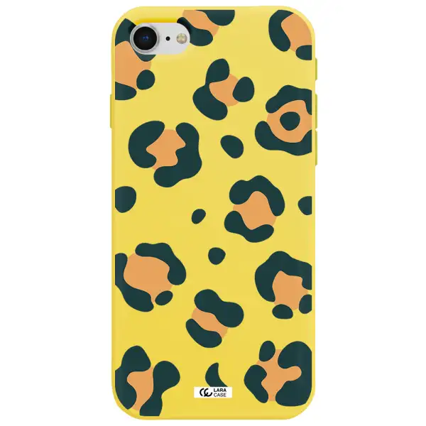 Toon Leopard Apple iPhone se 2020 Silicone canary yellow Case