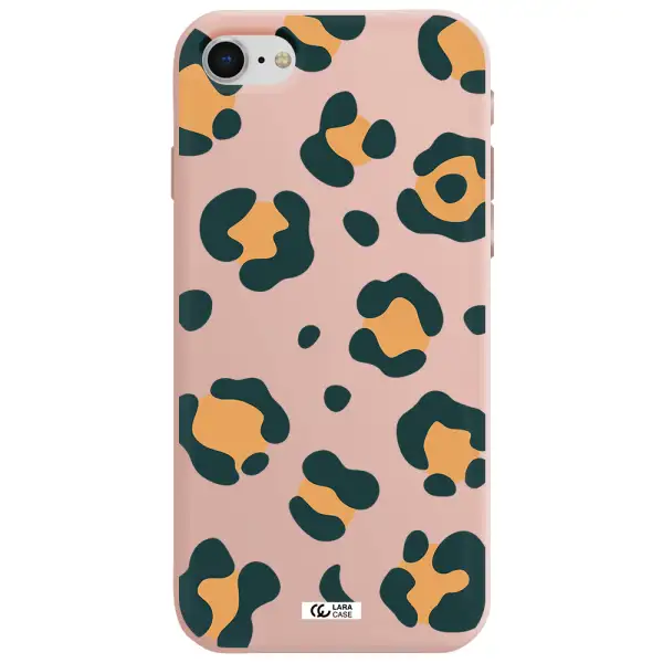 Toon Leopard Apple iPhone se 2020 Silicone pastel pink Case
