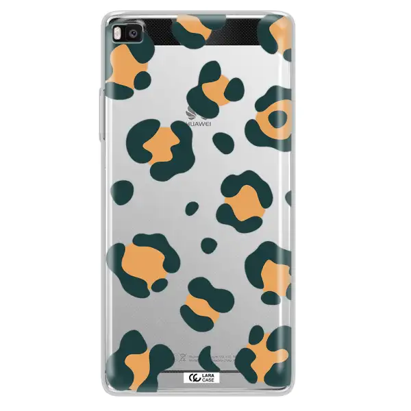 Toon Leopard Huawei P8 Clear TPU Case