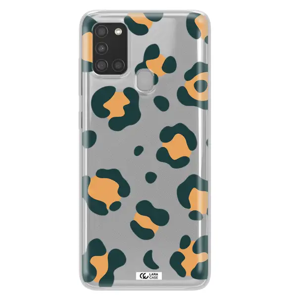 Toon Leopard Samsung A21S Clear TPU Case