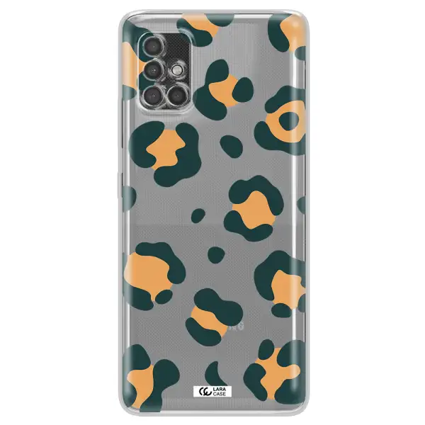 Toon Leopard Samsung A40S Clear Tpu Case