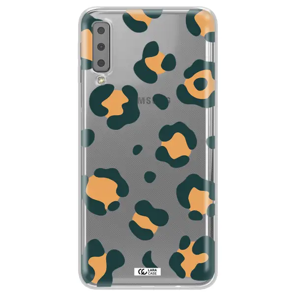 Toon Leopard Samsung A7 2018 Clear TPU Case