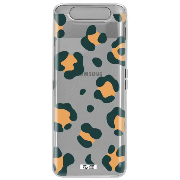 Toon Leopard Samsung A80 Clear TPU Case