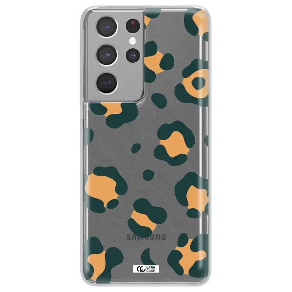 Toon Leopard Samsung S21 Ultra Clear TPU Case