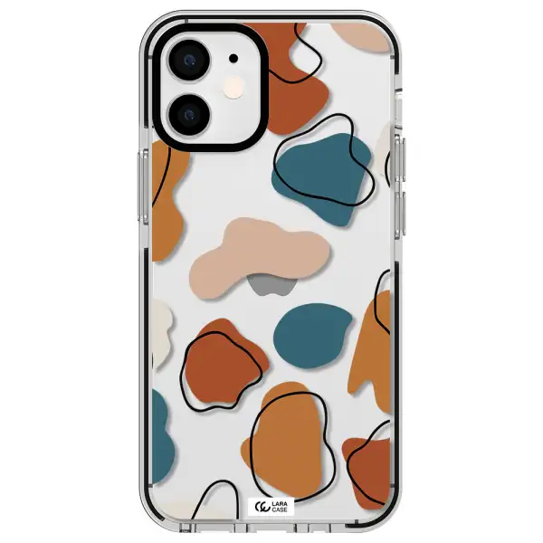 Boho Art Apple iPhone 12 mini impact black border Case