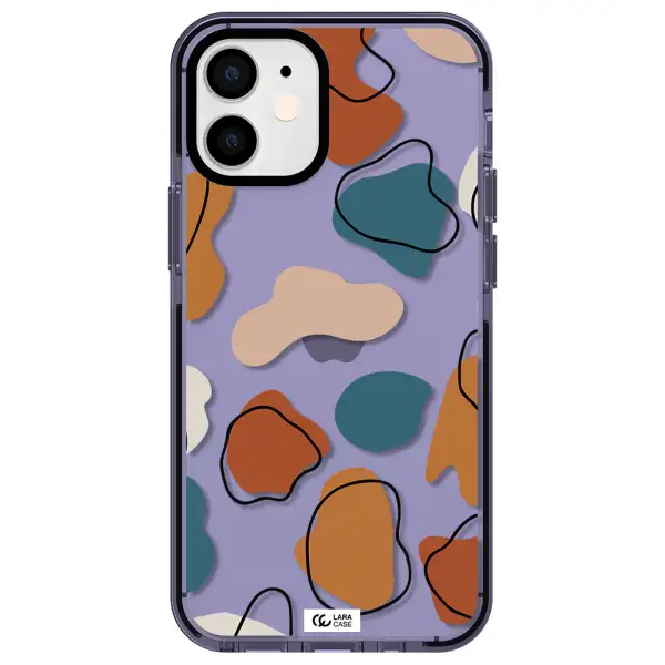 Boho Art Apple iPhone 12 mini impact Lilac Case