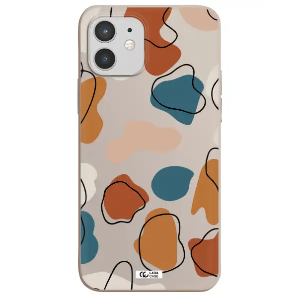 Boho Art Apple iPhone 12 mini Silicone Stone Case