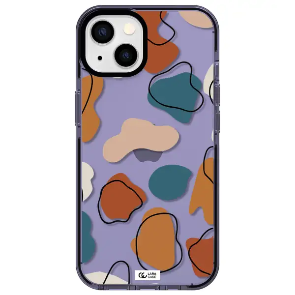 Boho Art Apple iPhone 13 impact Lilac Case