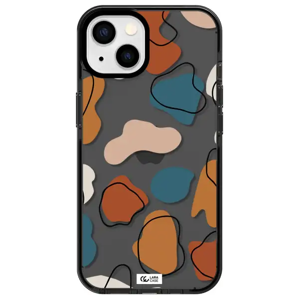Boho Art Apple iPhone 13 impact Smoke Black Case