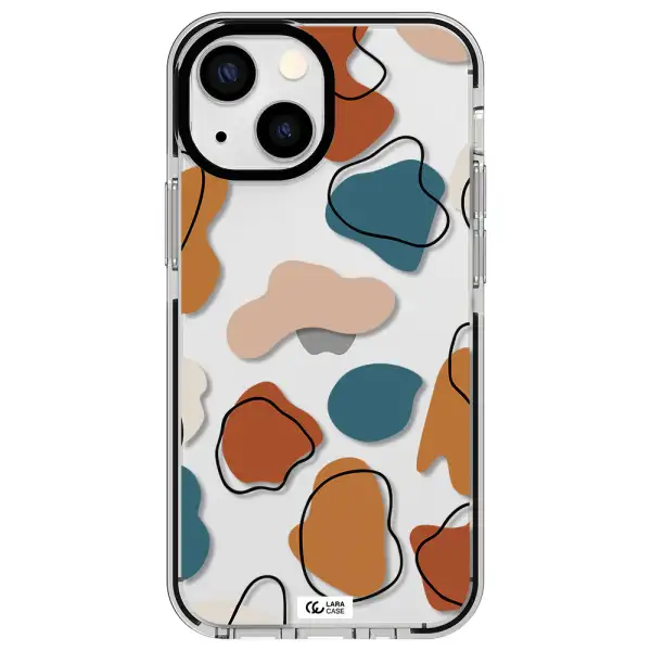 Boho Art Apple iPhone 13 mini impact black border Case