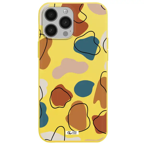 Boho Art Apple iPhone 13 Pro Silicone canary yellow Case