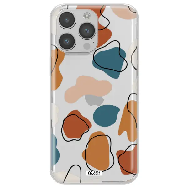 Boho Art Apple iPhone 14 pro max Clear TPU Case