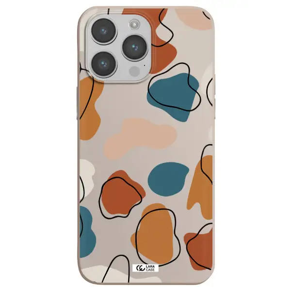 Boho Art Apple iPhone 14 pro Silicone Stone Case