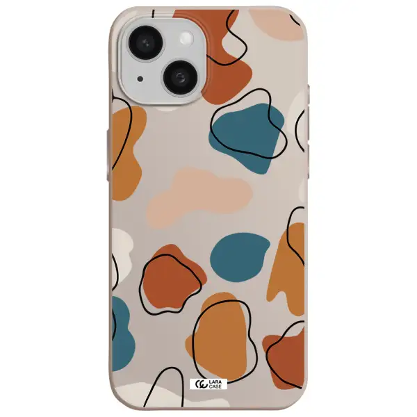 Boho Art Apple iPhone 15 Silicone Stone Case