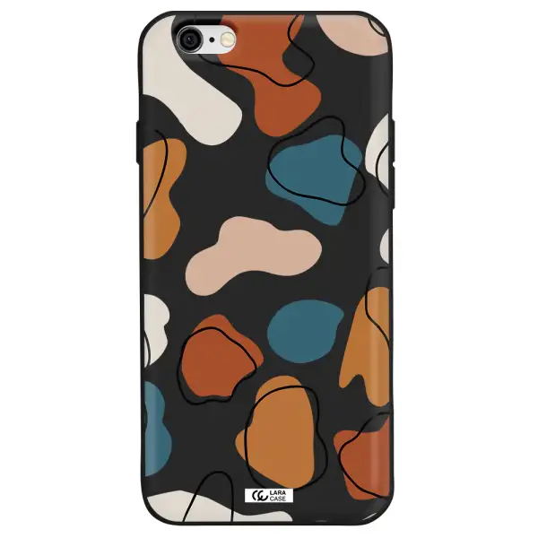 Boho Art Apple iPhone 6 Silicone black Case
