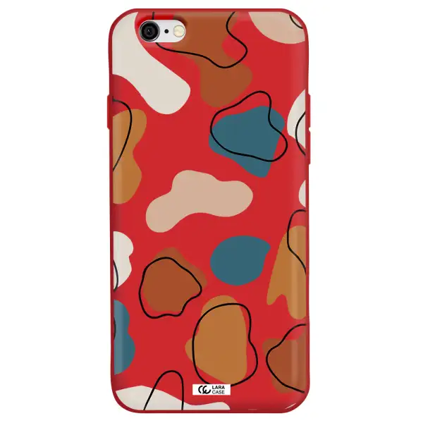 Boho Art Apple iPhone 6 Silicone Imperial Red Case