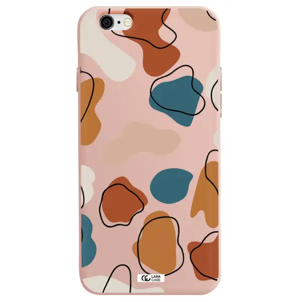Boho Art Apple iPhone 6 Silicone pastel pink Case