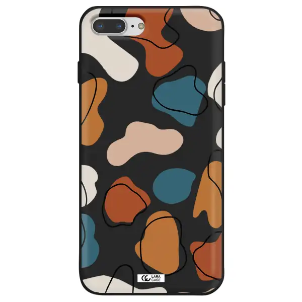 Boho Art Apple iPhone 8 plus Silicone black Case