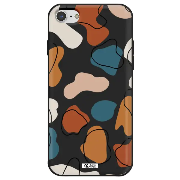 Boho Art Apple iPhone 8 Silicone black Case