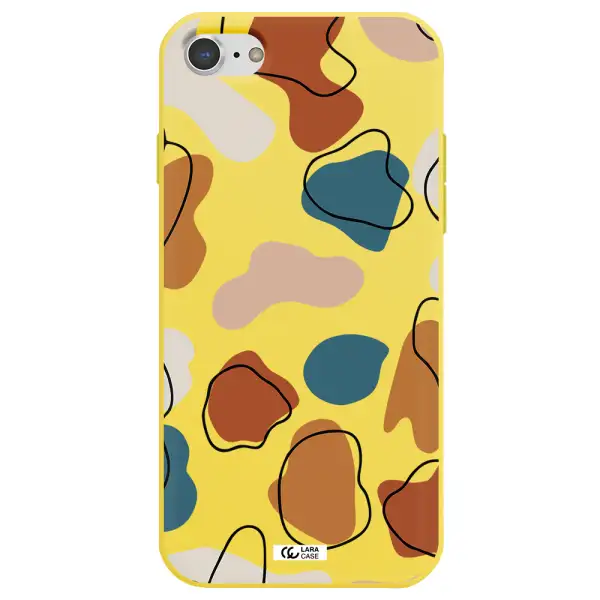 Boho Art Apple iPhone 8 Silicone canary yellow Case