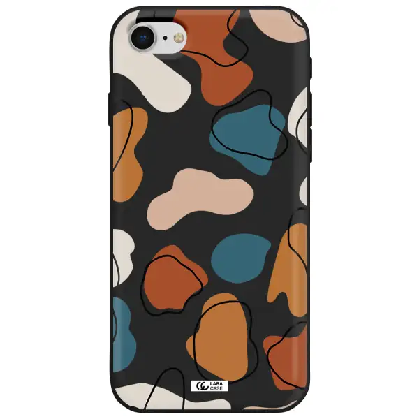 Boho Art Apple iPhone se 2020 Silicone black Case