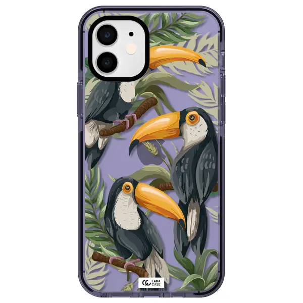 Tropical Bird Apple iPhone 11 impact Lilac Case