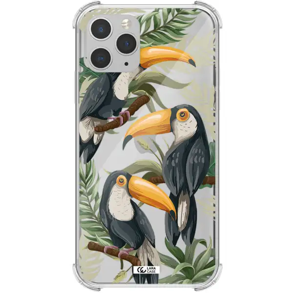Tropical Bird Apple iPhone 11 pro Clear PC Case