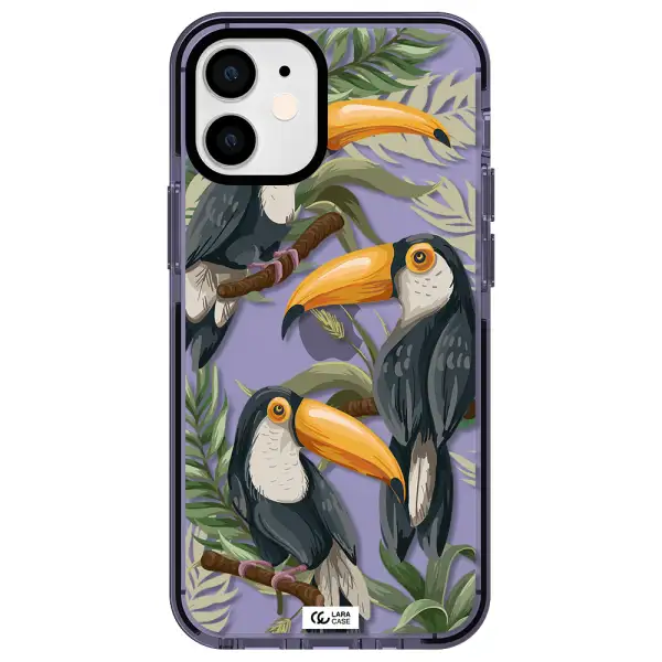 Tropical Bird Apple iPhone 12 mini impact Lilac Case