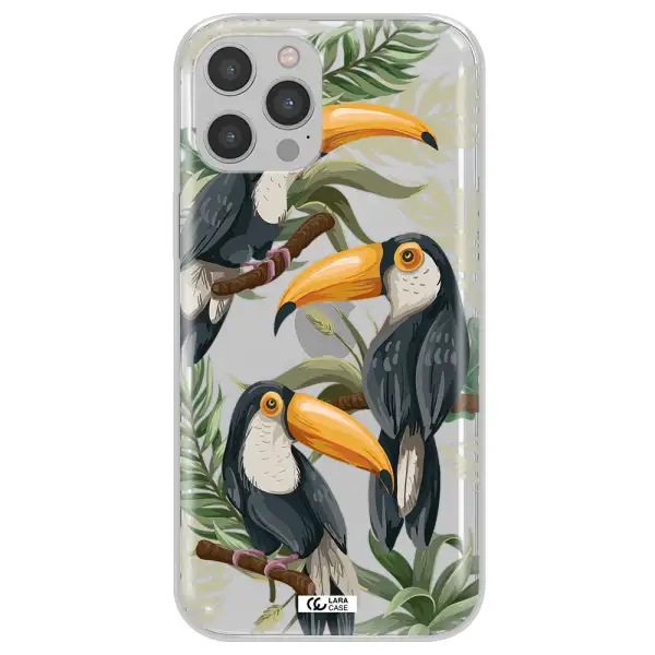 Tropical Bird Apple iPhone 12 pro max Clear TPU Case