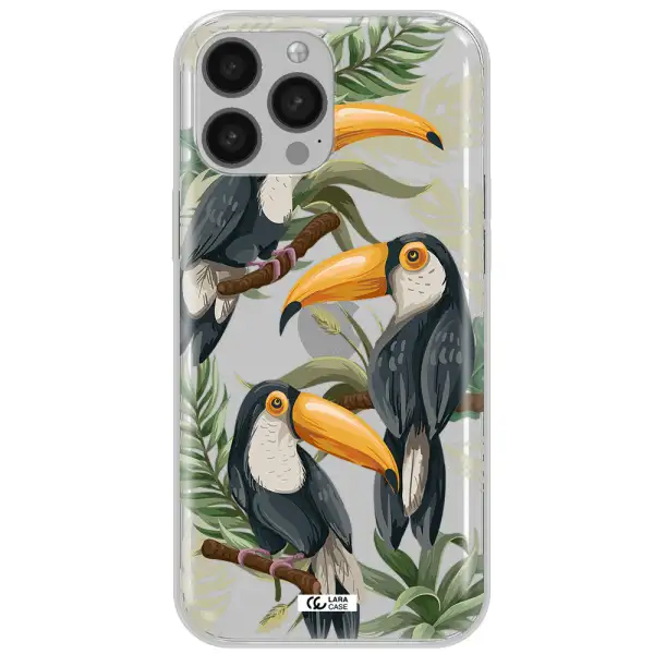 Tropical Bird Apple iPhone 13 Pro Clear TPU Case