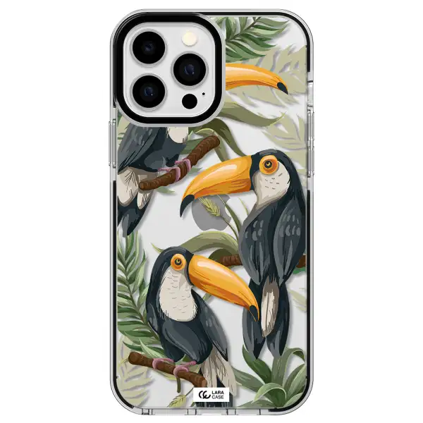 Tropical Bird Apple iPhone 13 Pro Max impact black border Case