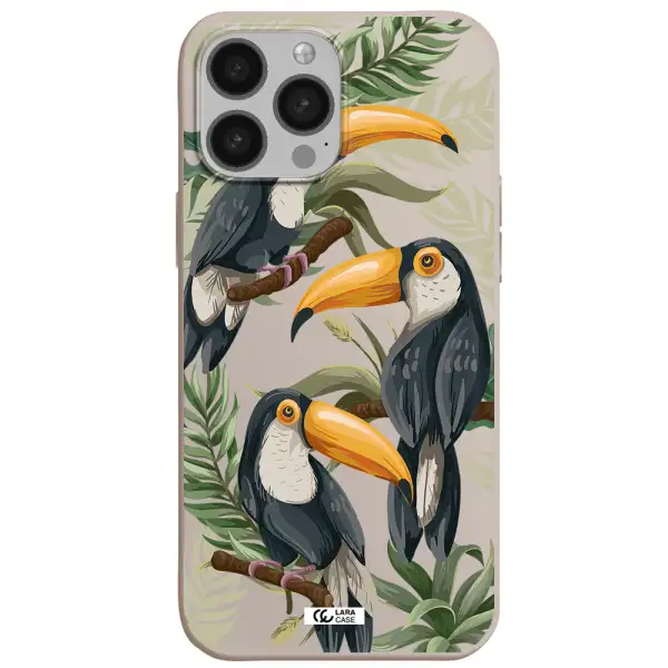 Tropical Bird Apple iPhone 13 Pro Max Silicone Stone Case