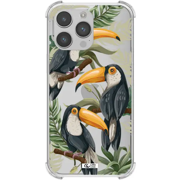 Tropical Bird Apple iPhone 14 pro Clear PC Case