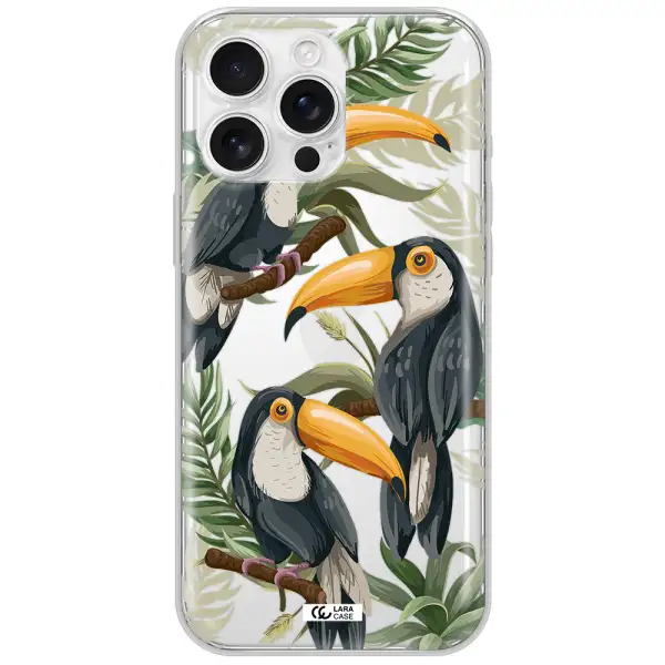 Tropical Bird Apple Iphone 16 Pro Max Clear Tpu Case