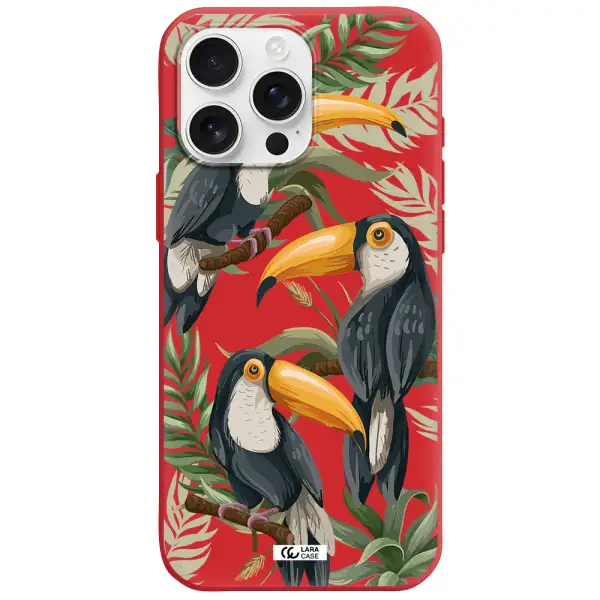 Tropical Bird Apple Iphone 16 Pro Max Silicone Stone Case