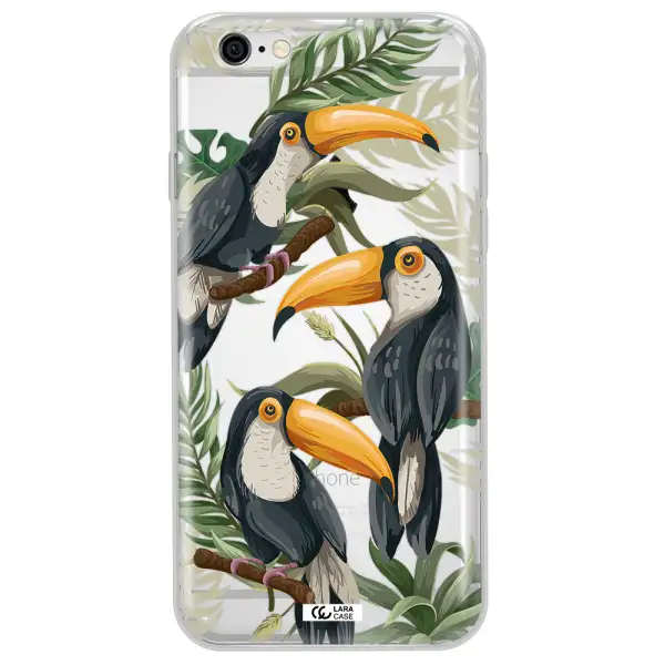 Tropical Bird Apple iPhone 6 Clear TPU Case
