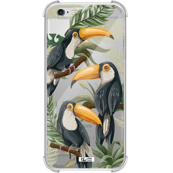 Tropical Bird Apple iPhone 6 s plus Clear PC Case
