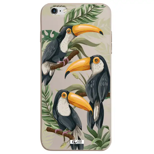 Tropical Bird Apple iPhone 6 s plus Silicone Stone Case