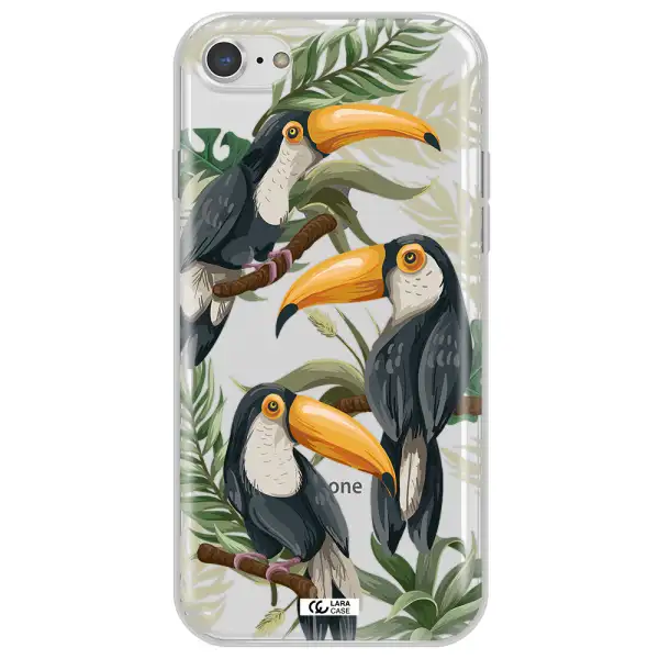 Tropical Bird Apple iPhone 7 Clear TPU Case