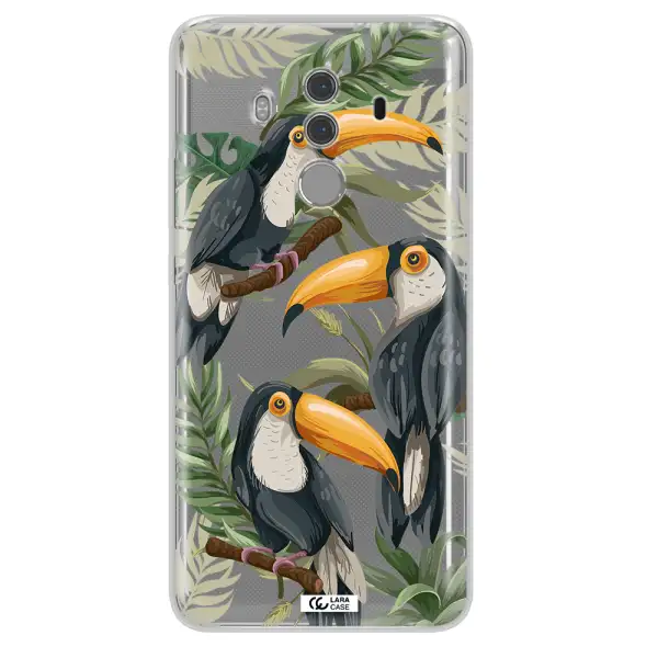 Tropical Bird Huawei Mate 10 Pro Clear TPU Case