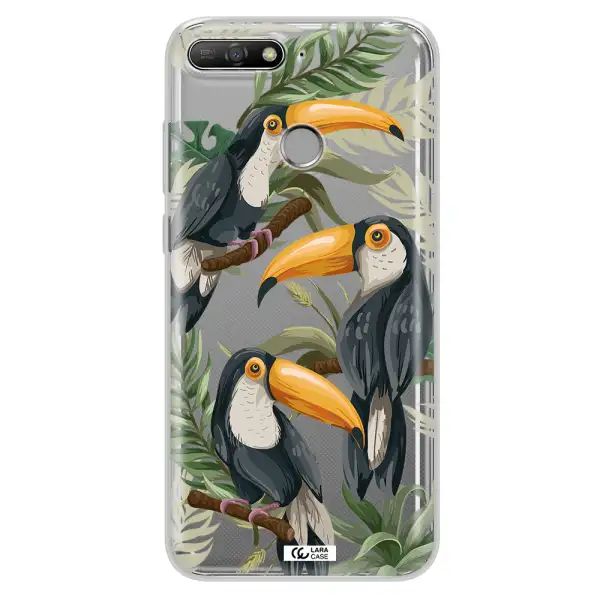 Tropical Bird Huawei Y6 Prime 2018 Clear TPU Case