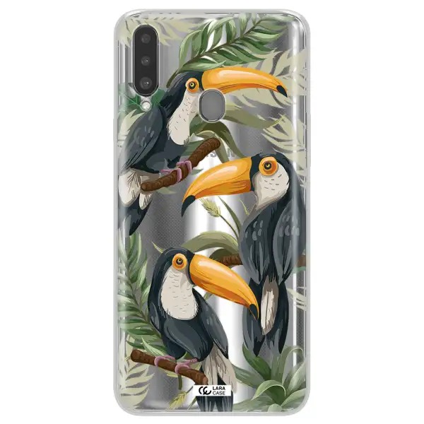 Tropical Bird Samsung A20S Clear TPU Case
