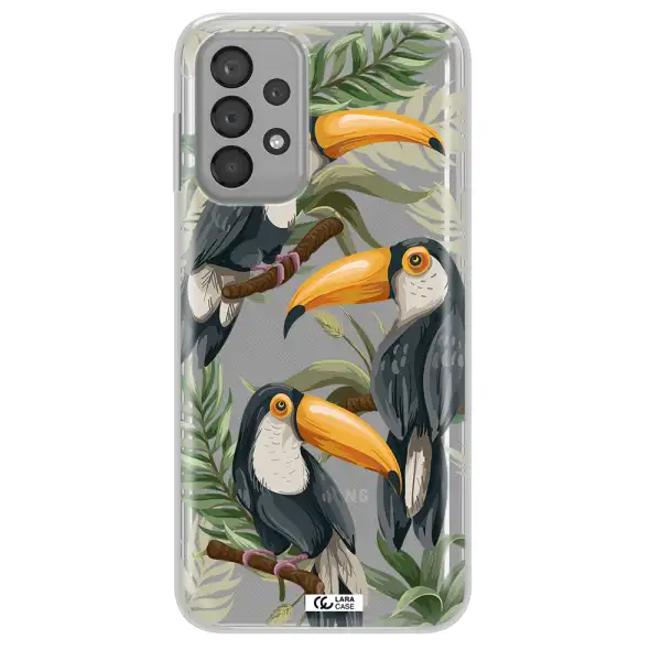 Tropical Bird Samsung A23 Clear TPU Case
