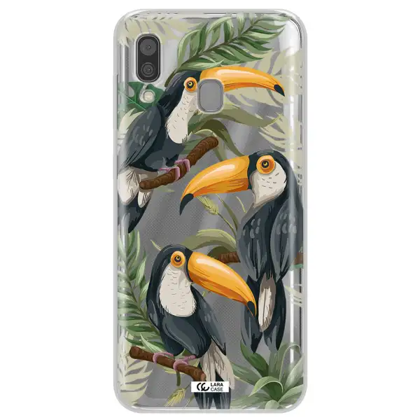 Tropical Bird Samsung A30 Clear TPU Case