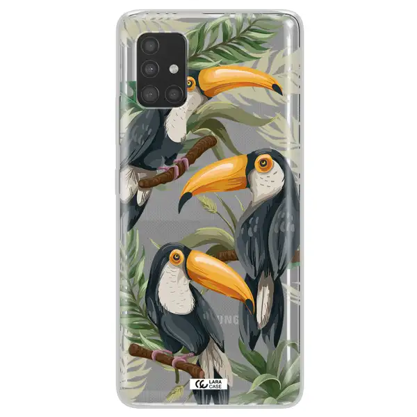 Tropical Bird Samsung A51 Clear TPU Case