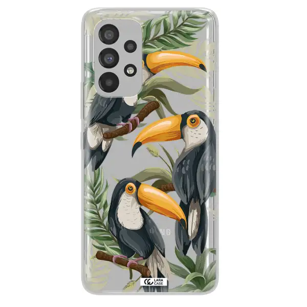 Tropical Bird Samsung A53 Clear TPU Case