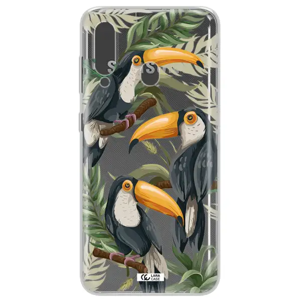 Tropical Bird Samsung A60 Clear TPU Case