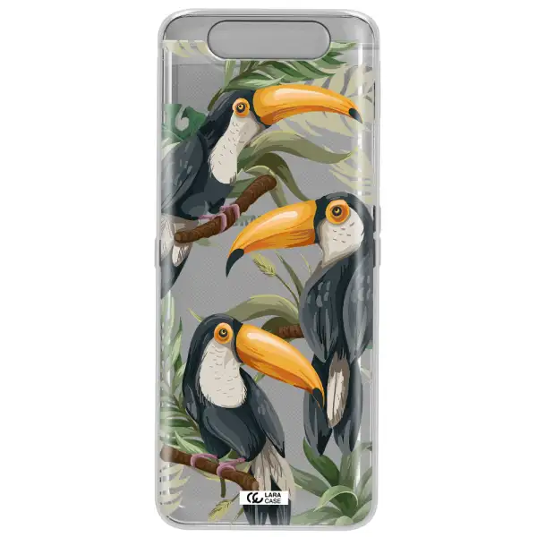 Tropical Bird Samsung A80 Clear TPU Case