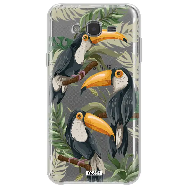 Tropical Bird Samsung J7 2015 Clear TPU Case